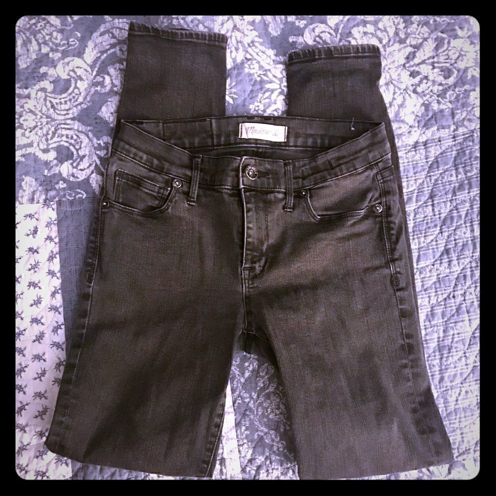 Madewell skinny skinny Arcadia size 27 faded black